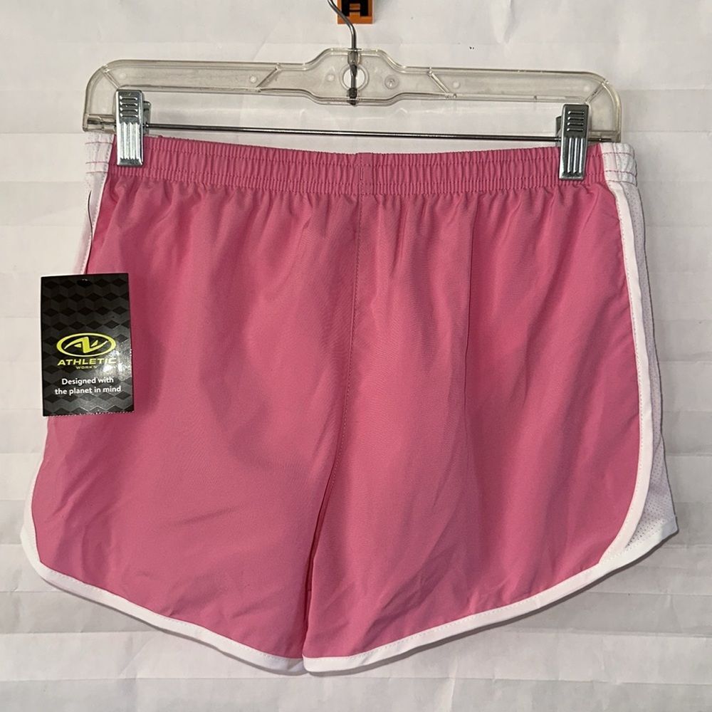 Athletic Works Girls Size XL Pink Active Shorts Elastic Waist Summer Play